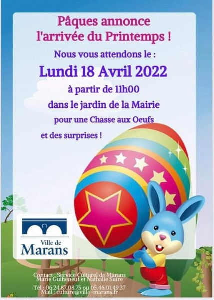 Chasse aux œufs de Pâques - 18 avril 2022